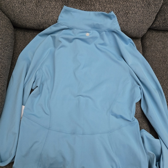 Yogalicious Women's Blue Zip-Up Jacket - Picture 4 of 5